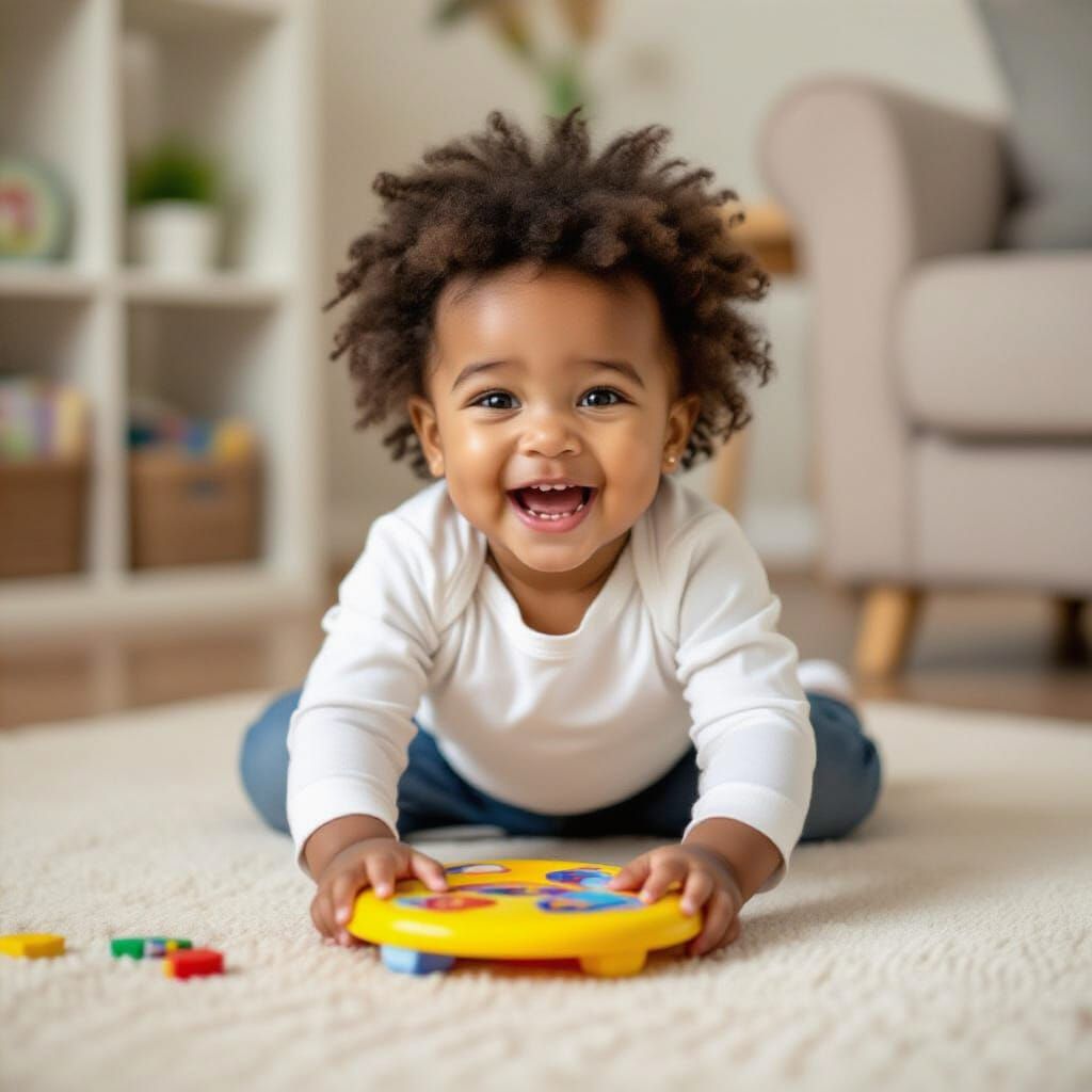 Energetic Toddler Generated by AI