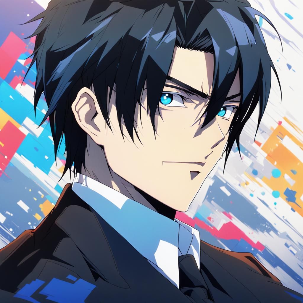 Maruo Nakano Anime Portrait in Cel-Shaded Style