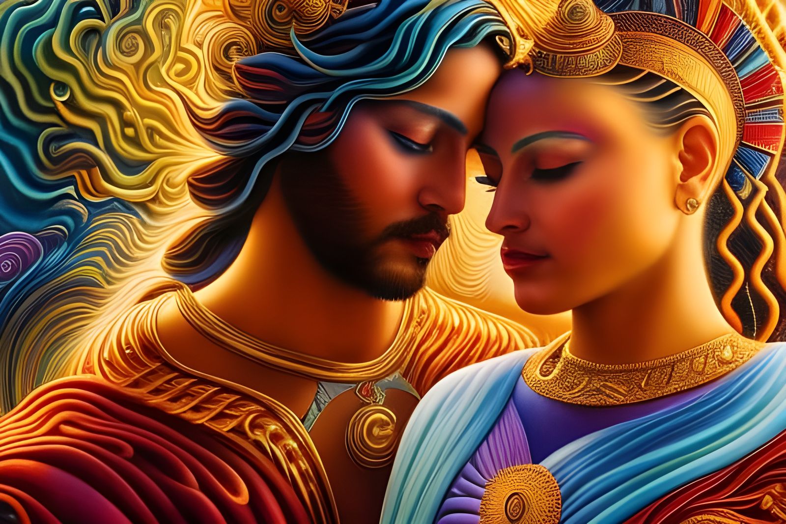 Fire God and Water Goddess in Love