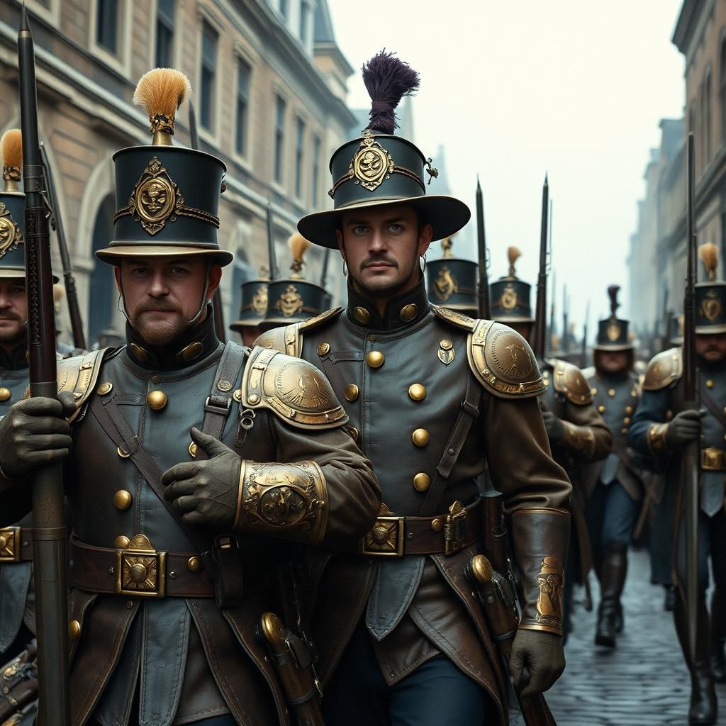 Steampunk Victorian Army Led by Oliver