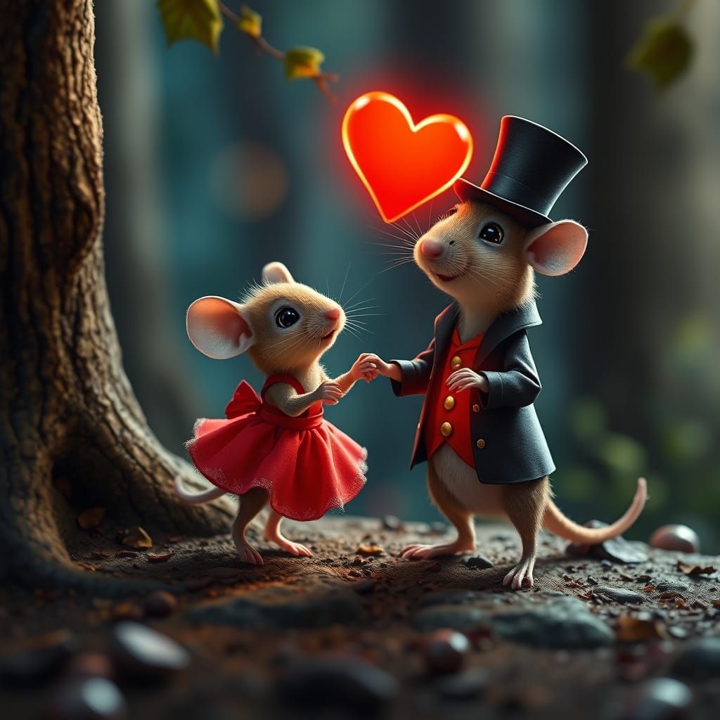 Whimsical Forest Ball in Warm Tones