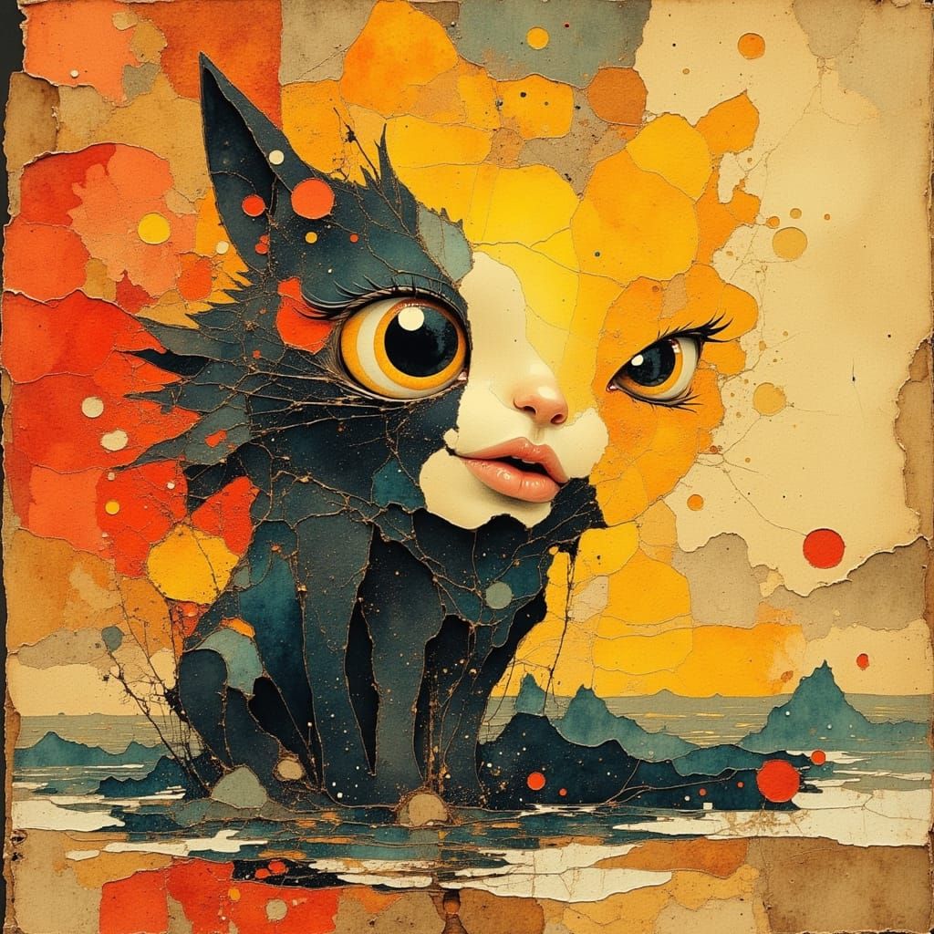 Hopepunk Origami Papercraft of Optimism and Kindness