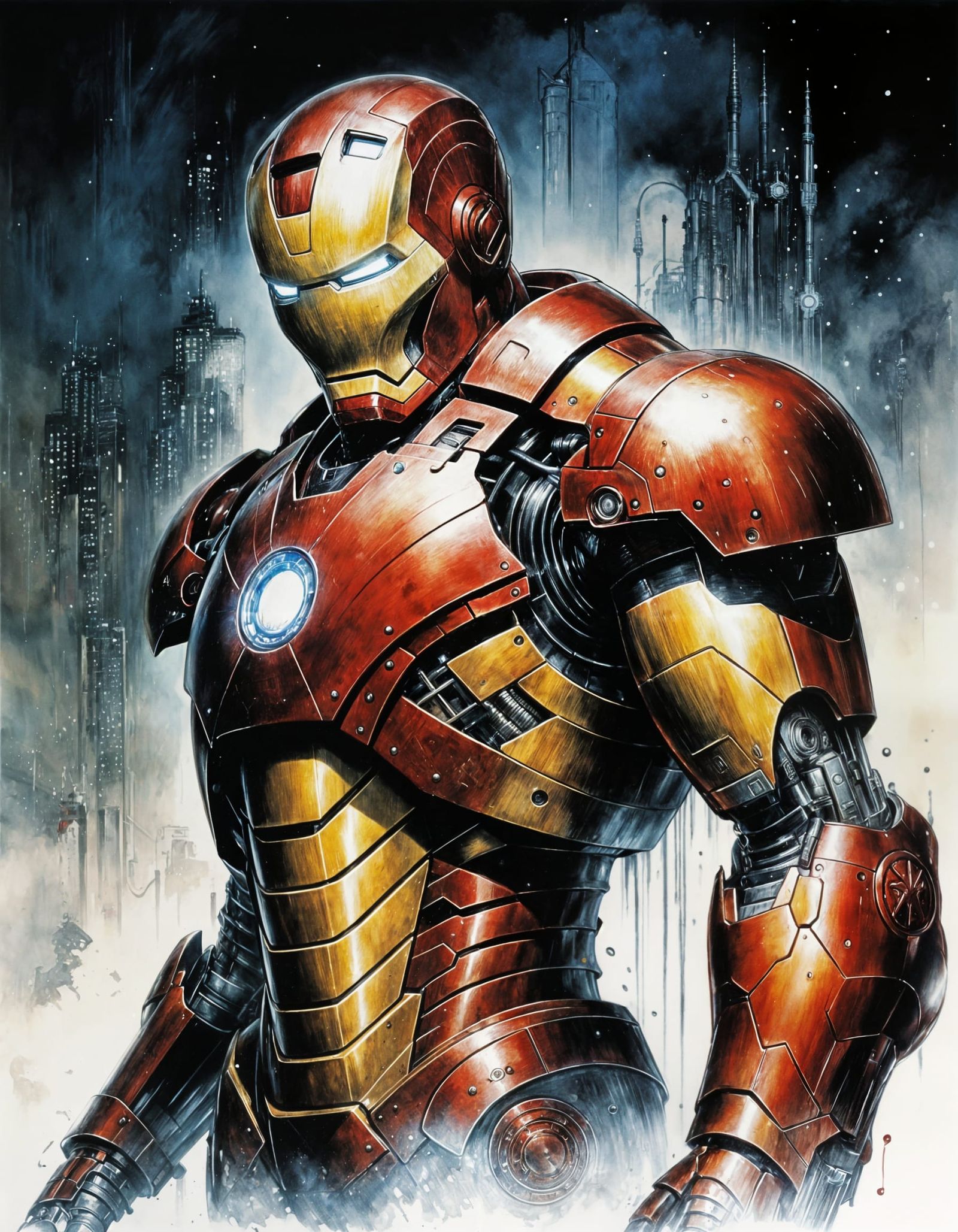 Iron Man as a Knight in Shining Armor