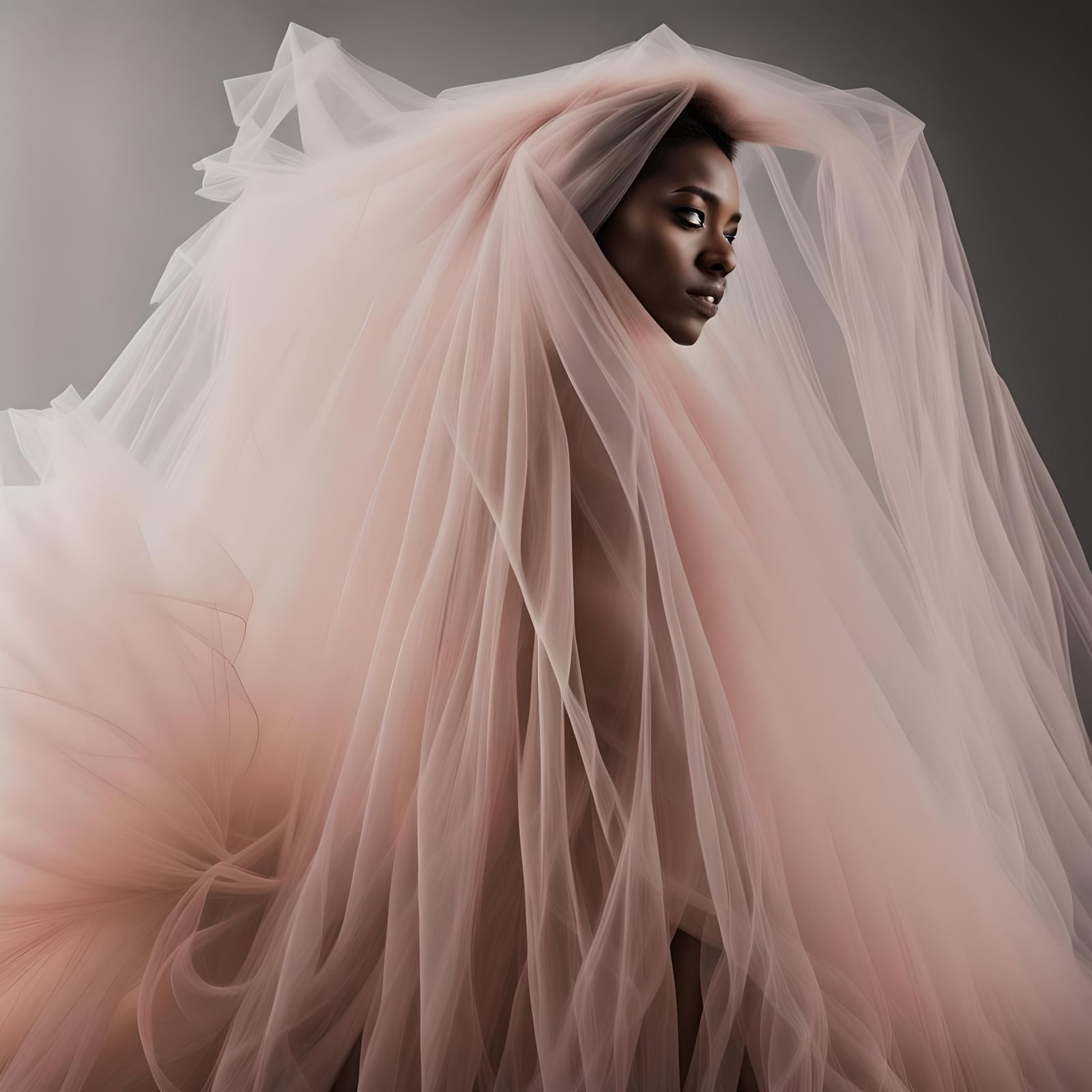 Ethereal Tulle Outfits Fluttering in the Wind