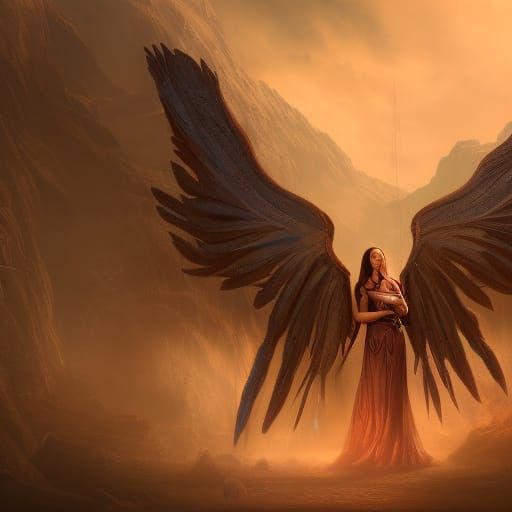 Angel of Death in Detailed Matte Painting