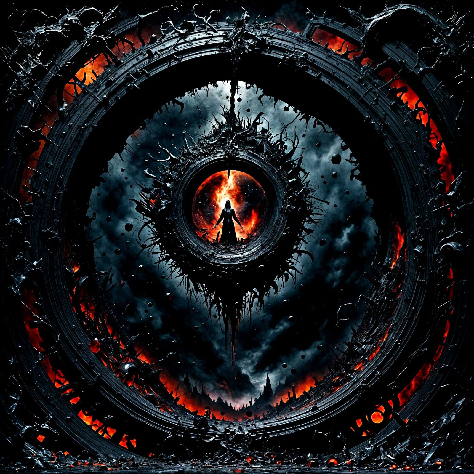 Bleeding Black Hole: Portal to Dark Dimension