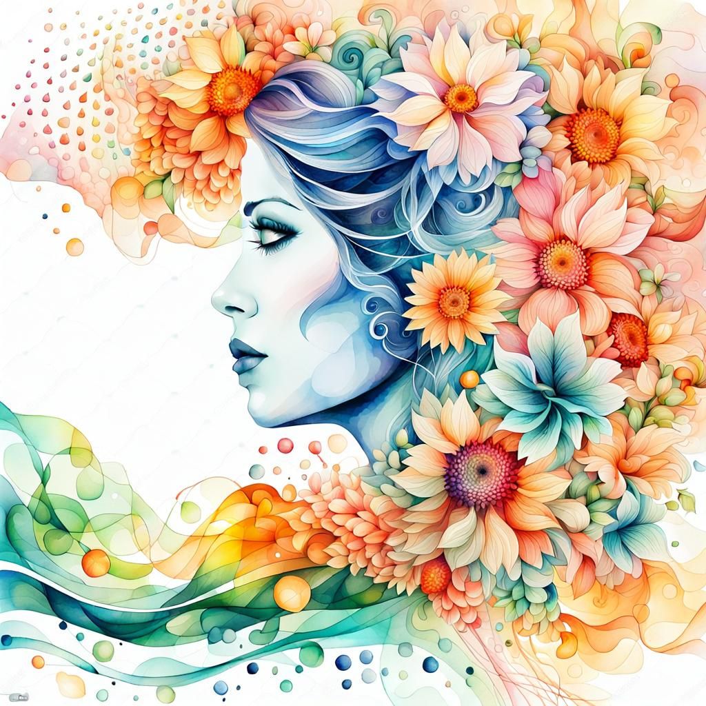 Floral Woman 03