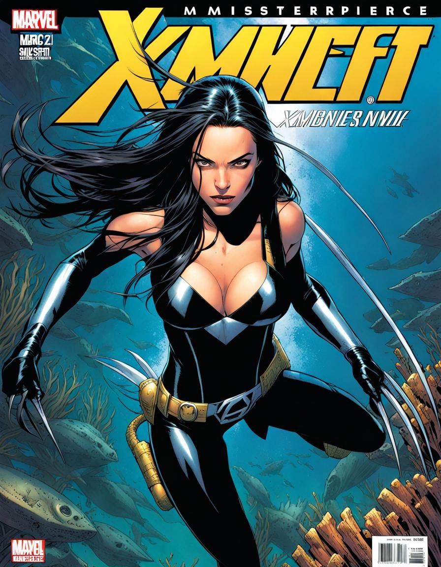X-23 Underwater Dive: Marvel Comics Artwork