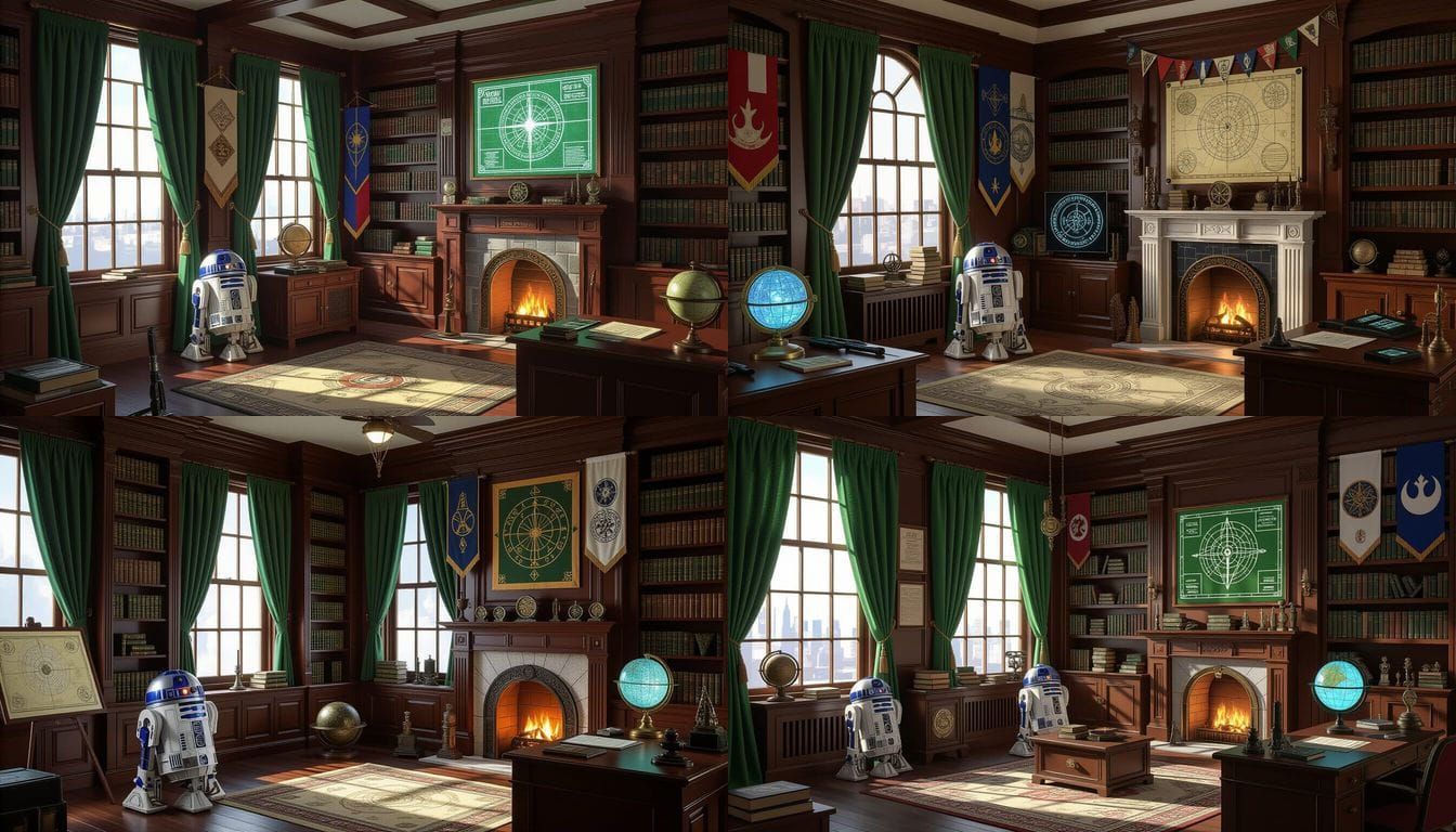 Star Wars Adventurers' Lodge in Dark Academia Style