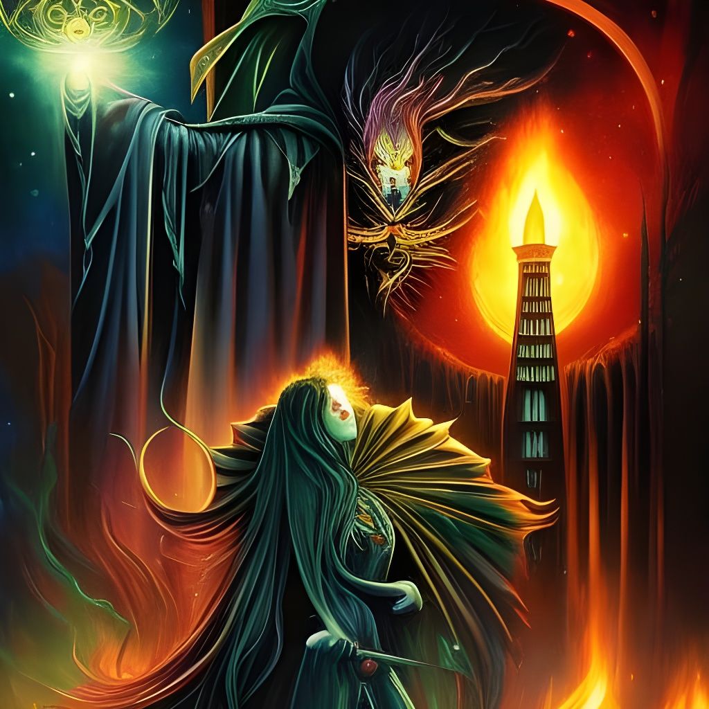 Demonic Parisian Love Story in Digital Art