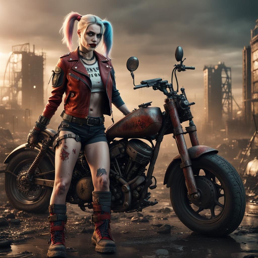 Post-Apocalyptic Harley Quinn Concept Art