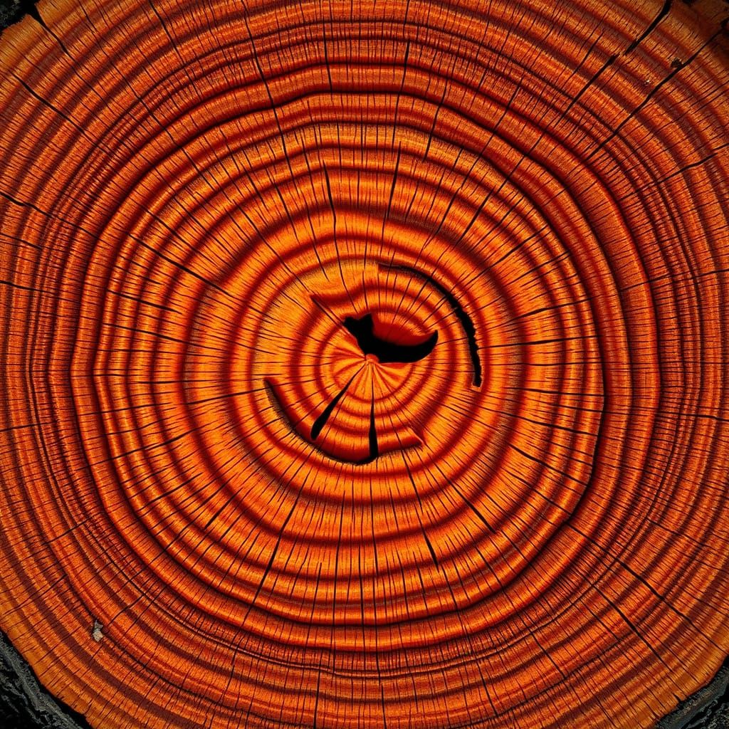 Sacred Geometry of the Oak Tree's Ancient Heart