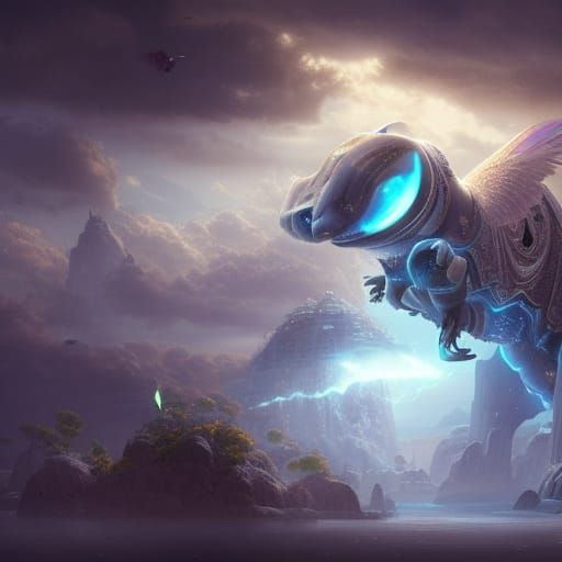 Cute Lightfury in Epic Cinematic Style