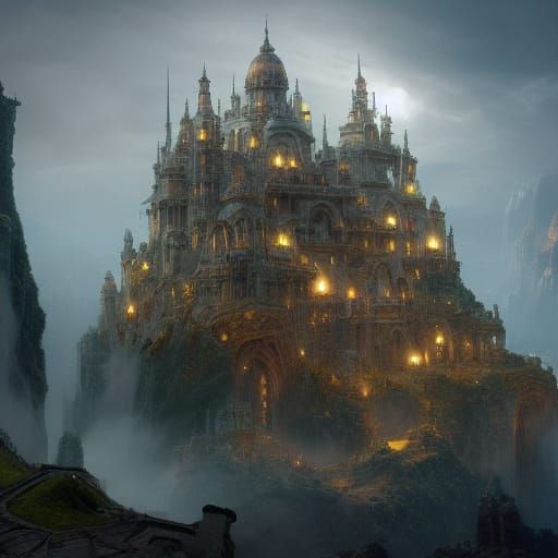 Epic Birthday Digital Matte Painting