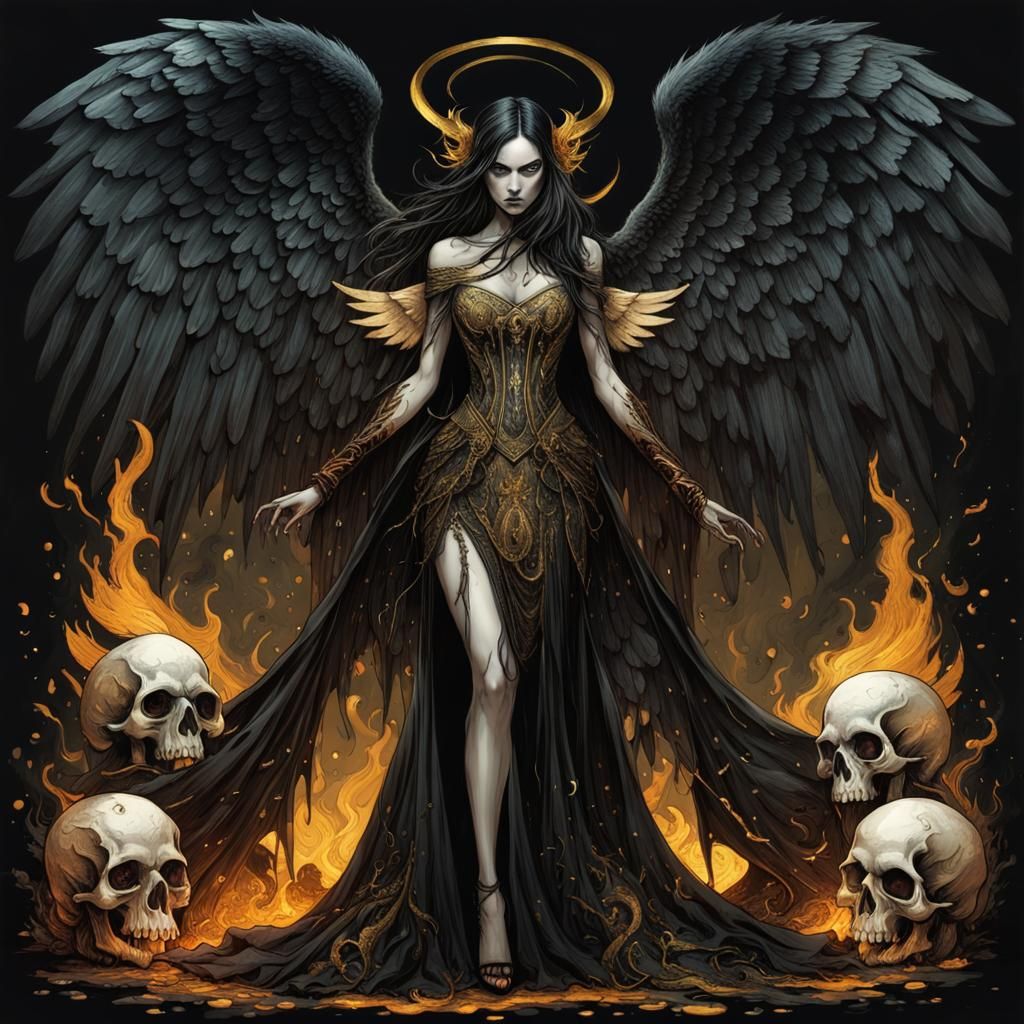 Devil's Demoness returns with evil souls to hell.
