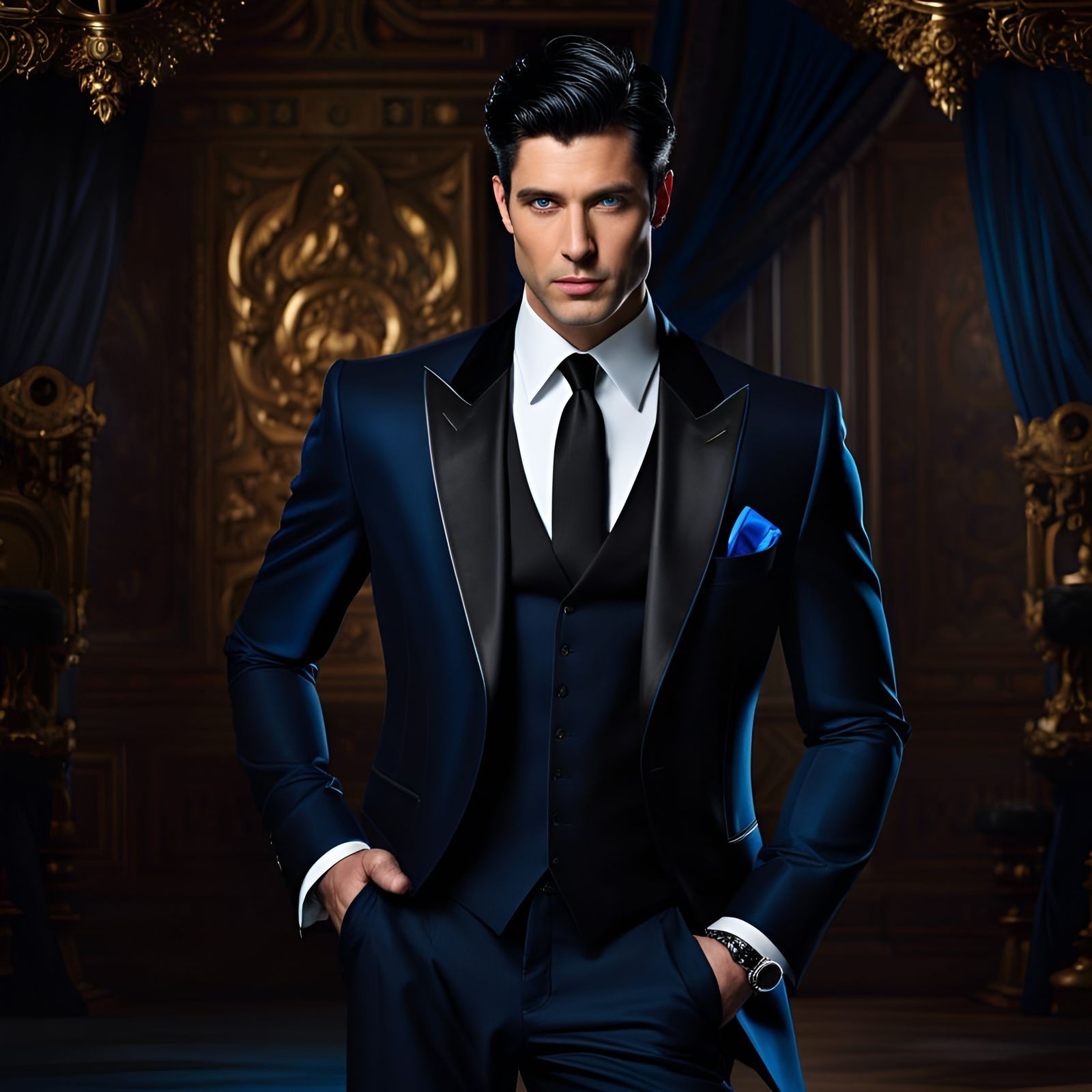 Male Portrait - Mr. Tall, Dark & Handsome