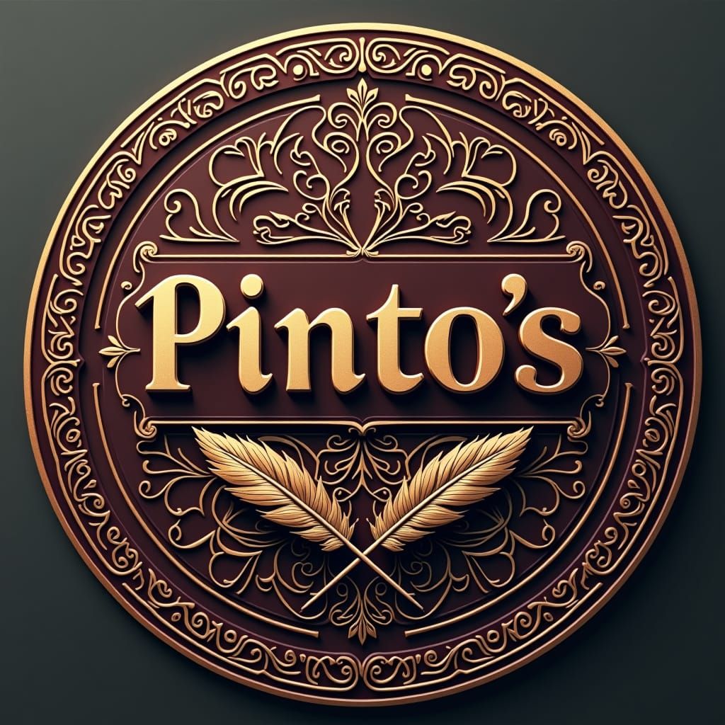 Vintage Logo Design for Pinto's Publishing in Matte Painting...