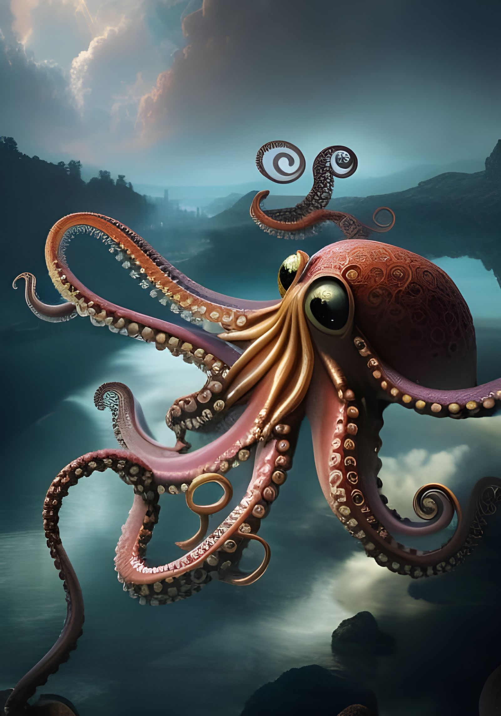 🐙 🦑 Pink Octopus🐙 🦑