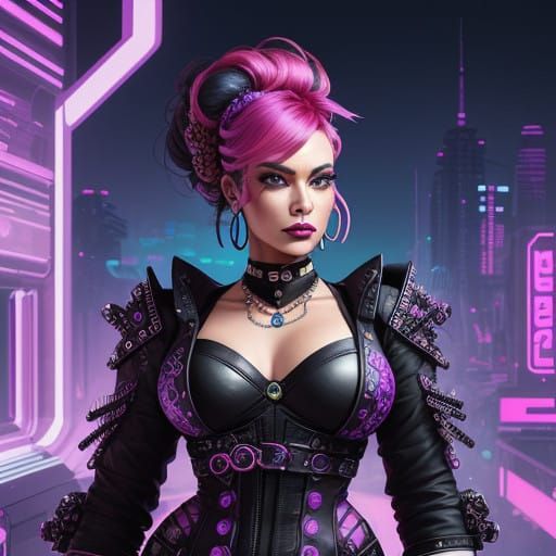 Mature, lively, curvy and lithe. Create a chibi, kawaii-styl...