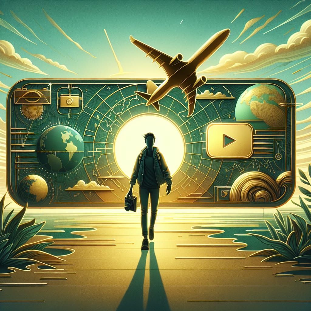 Cinematic Travel YouTube Banner with Adventurous Spirit