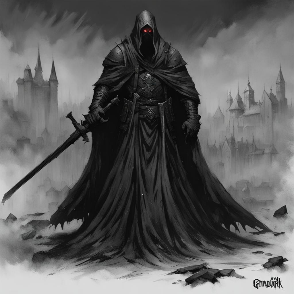 Grimdark Image: A Bleak and Desolate Scene