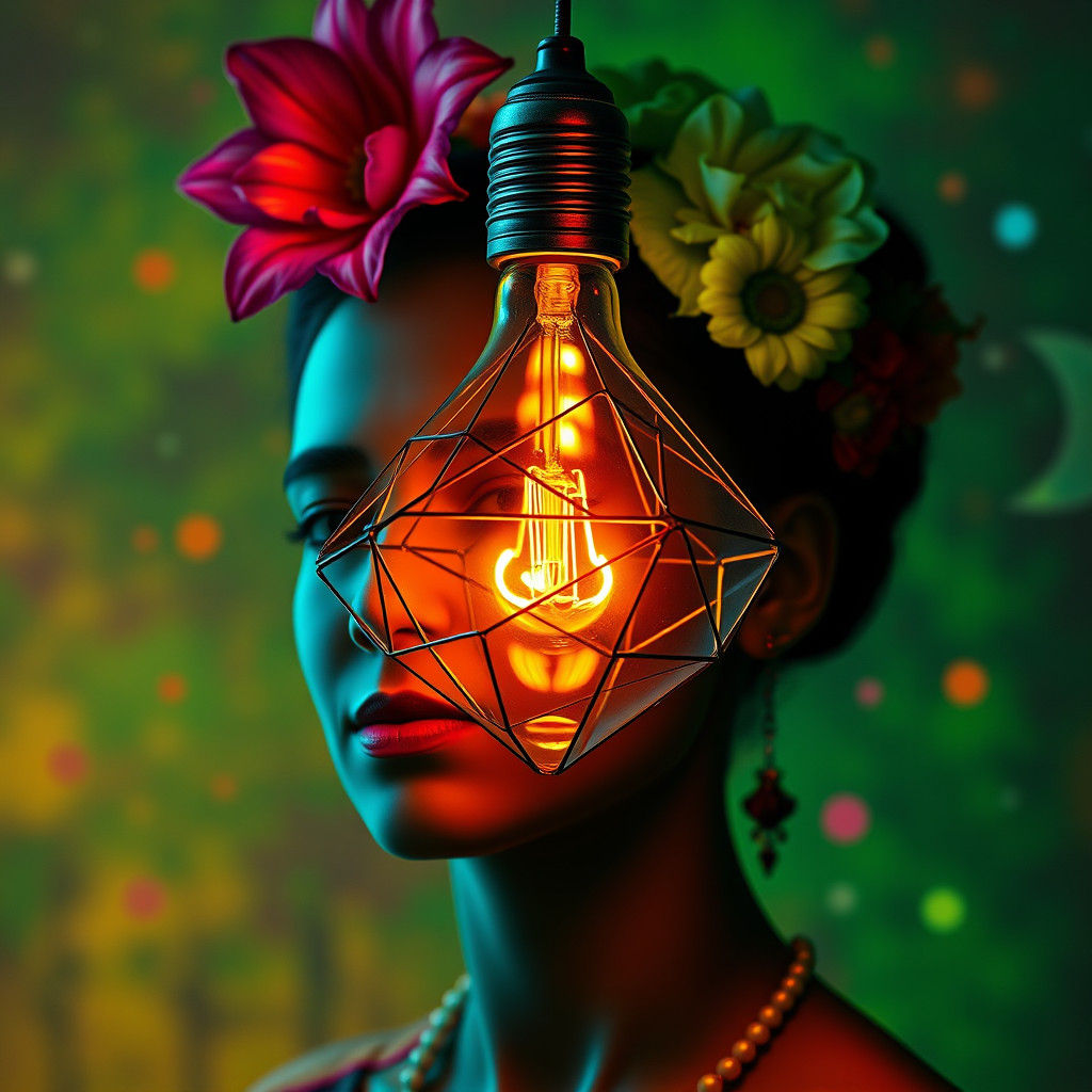Frida Kahlo Meets Marilyn Monroe in a Whimsical Dance of Lig...