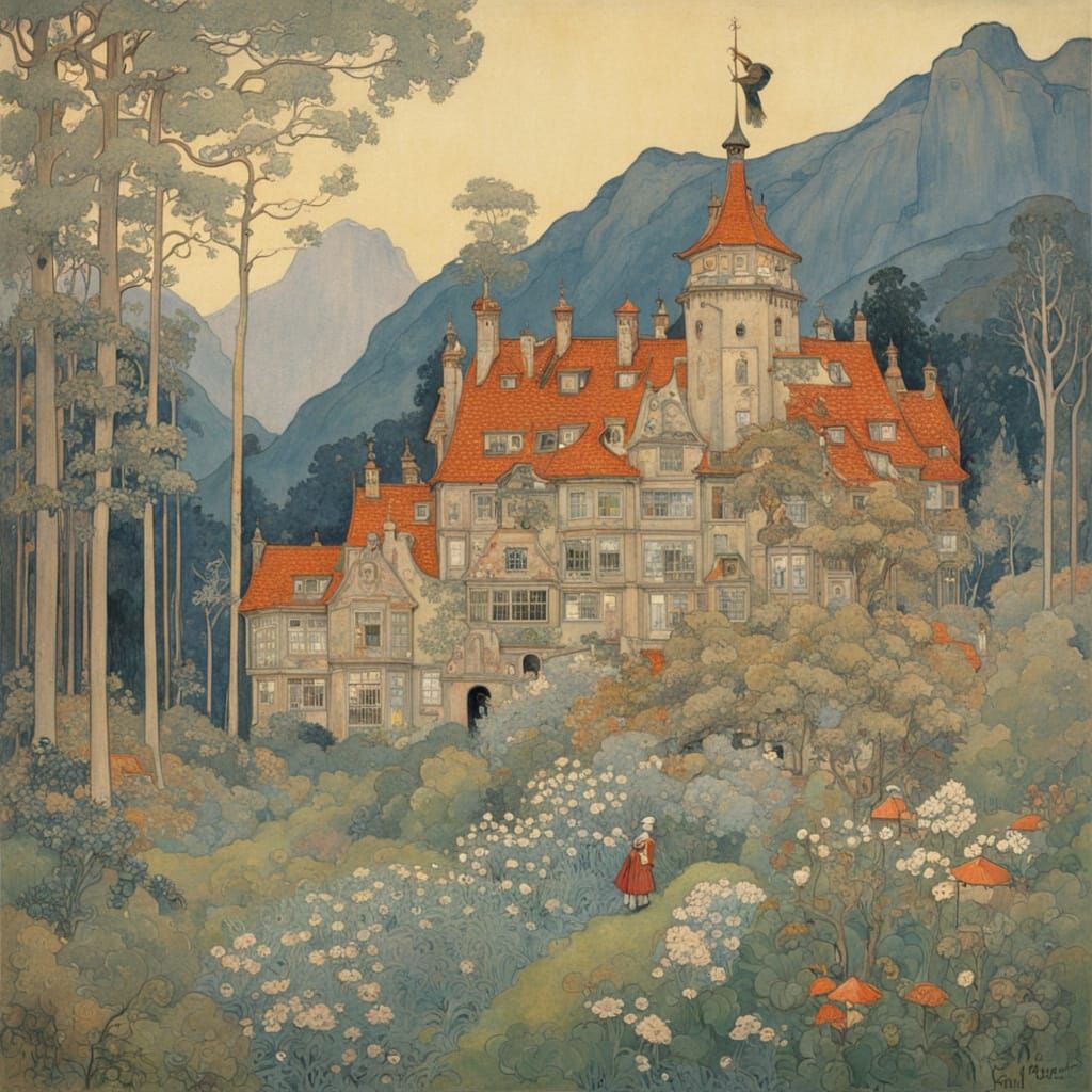 Dreamlike Scenes in Vibrant Watercolor Style