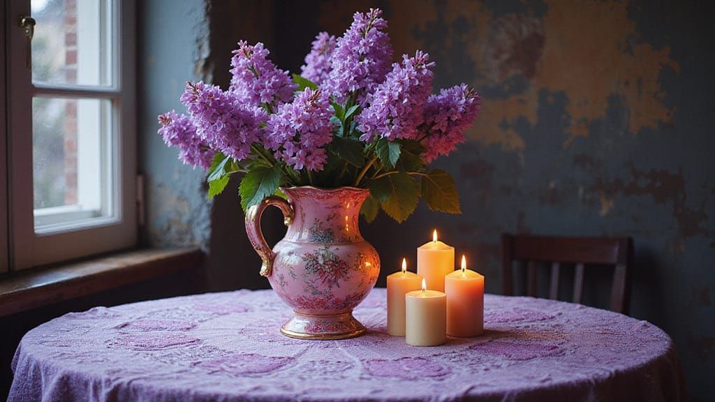 A Masterpiece of Expressionist Painting: Victorian Vase with...