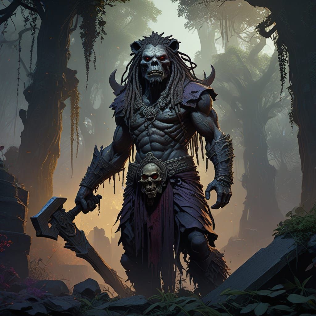 Triumphant Mahasona, Dark Fantasy Warrior