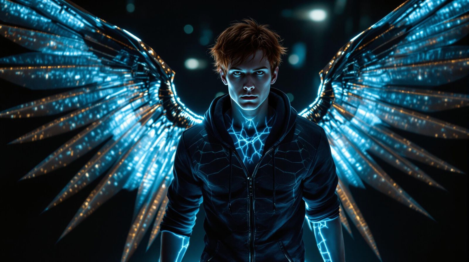 Ethereal Urban Warrior Reveals Metallic Wings