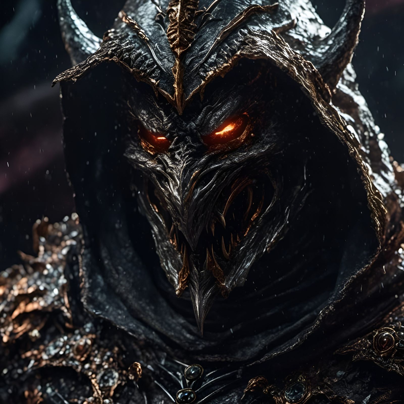 Photorealistic Waste Monster Portrait