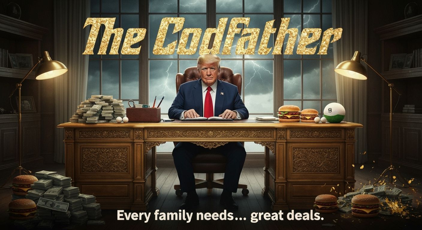 The Codfather Poster: Trump in Mafia Office