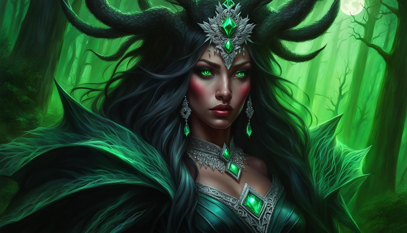 Stunning Emerald Blood Demon Goddess 3
