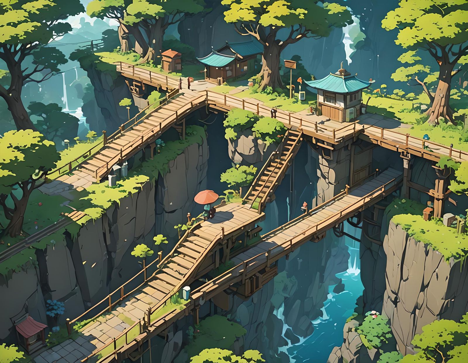 2D Game Assets Inspired by Anime Art