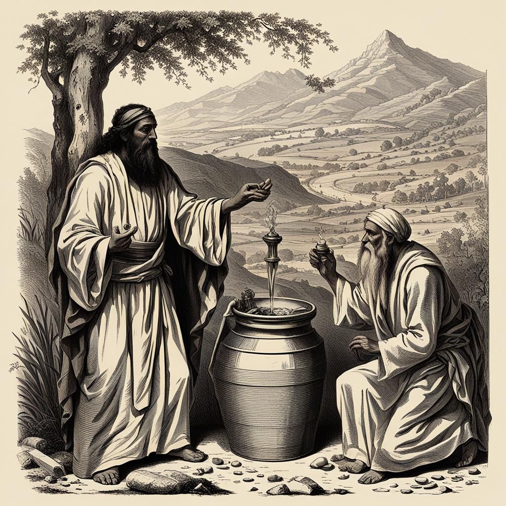 Holy Anointing Oil Ingredients: Hyperrealistic Concept Art