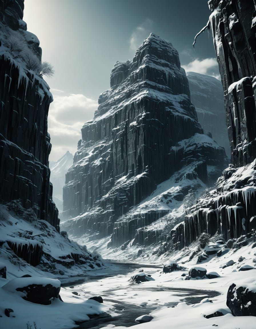 Ancient Wonders Emerge from Black Stone Wilderness