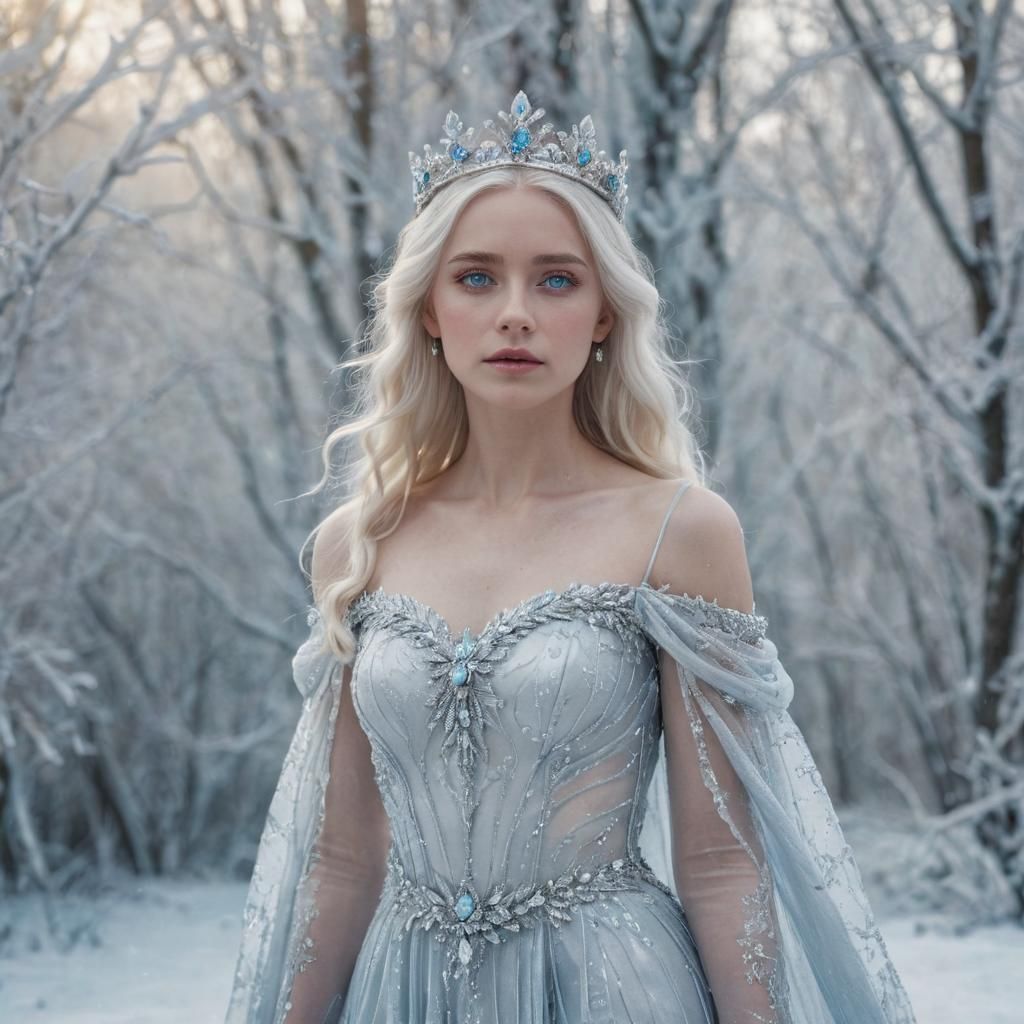 Ethereal Ice Princess in Regal Splendor