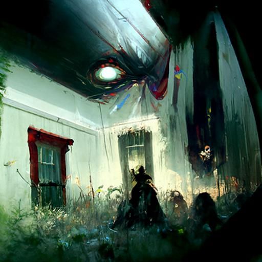 Sinister Clowns Take Over Fun House in Cyberpunk Style