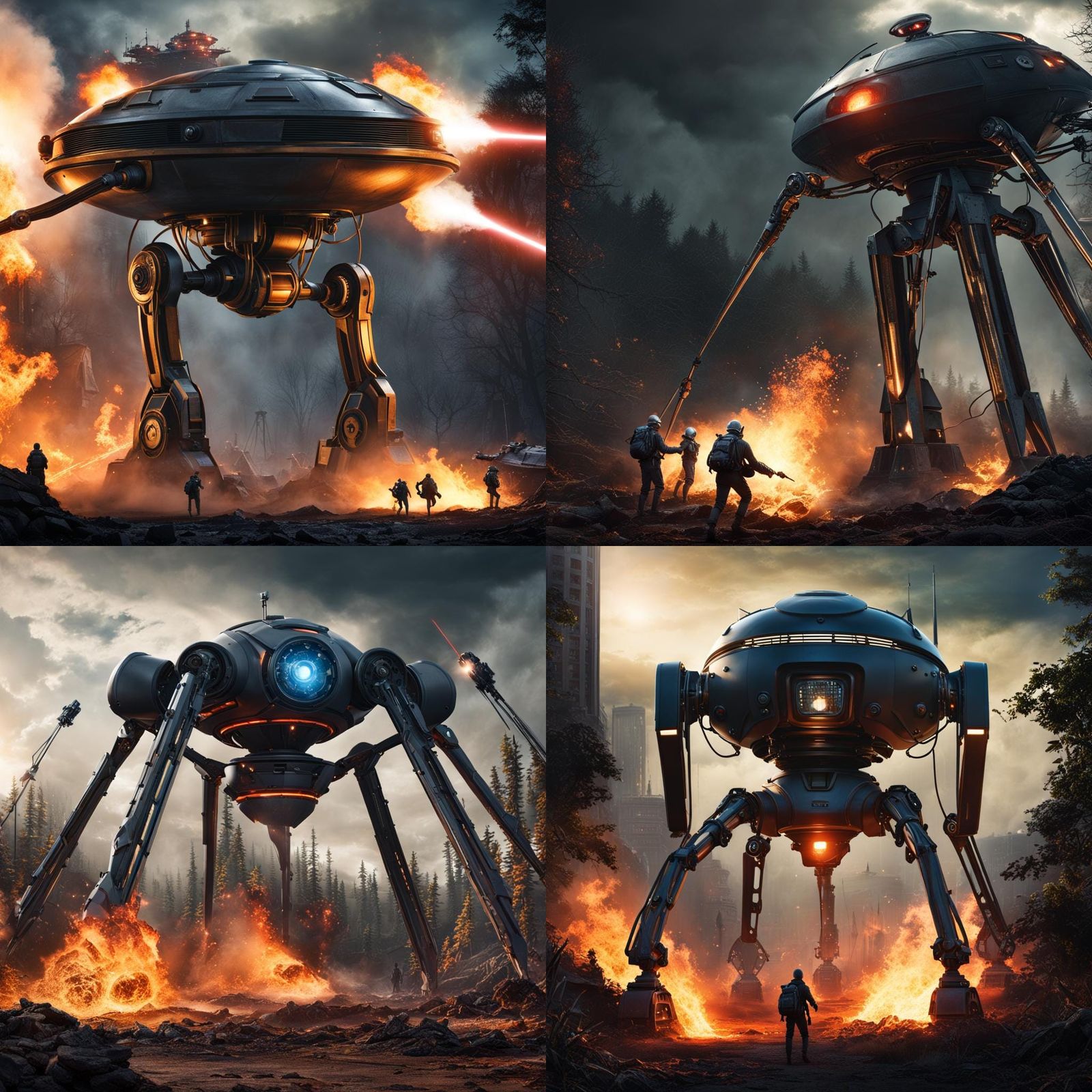 War of the Worlds: Alien Mech in Fantasy Art