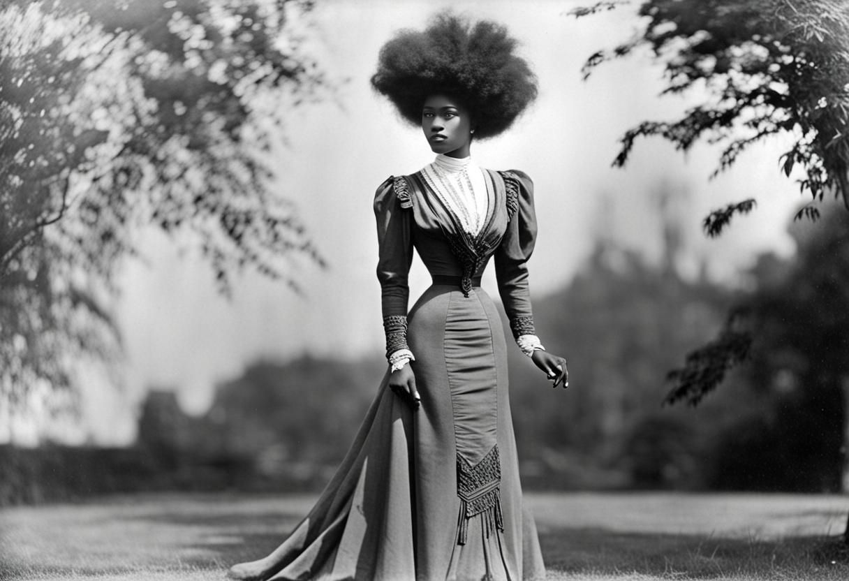 1910s Afro-Edwardian Fashion Portrait
