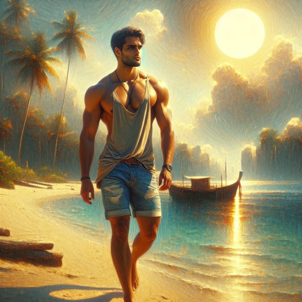 Late afternoon at the beach