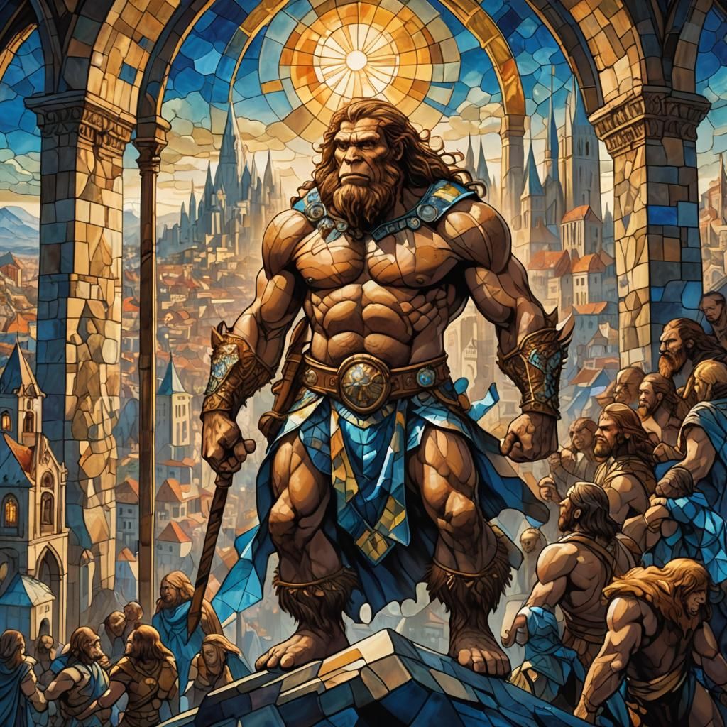 Neanderthals Conquer the Modern World: Fantasy Illustration