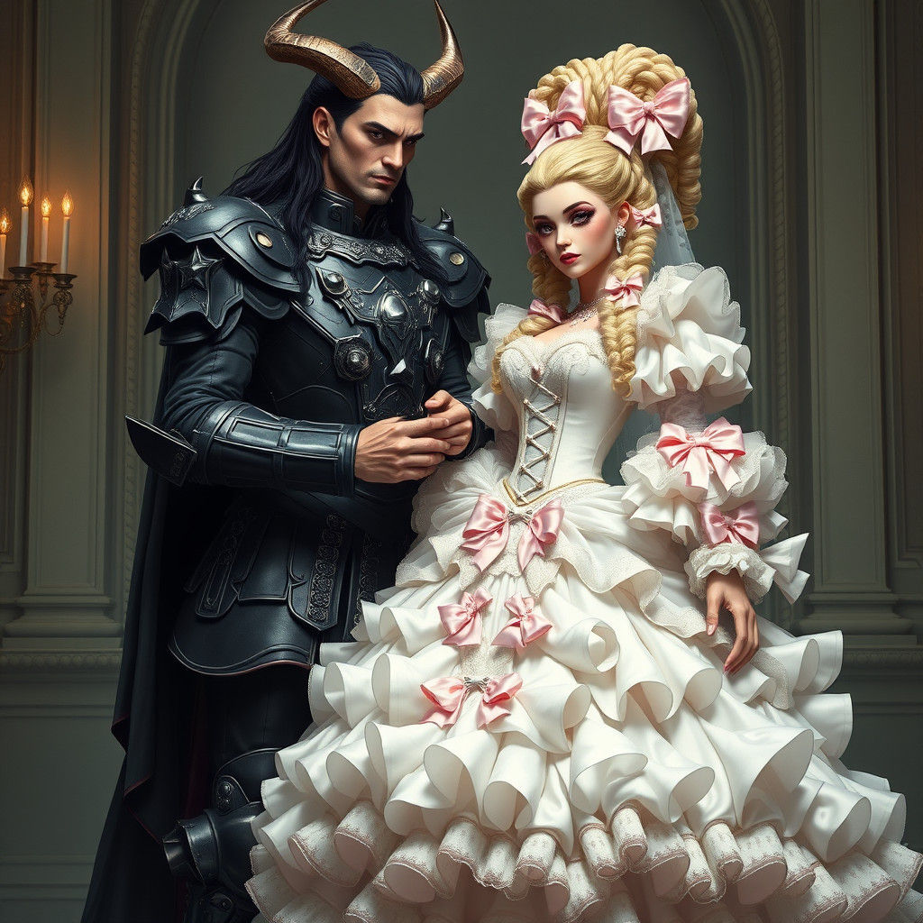 Demon King and Princess Bride in Extravagant Wedding