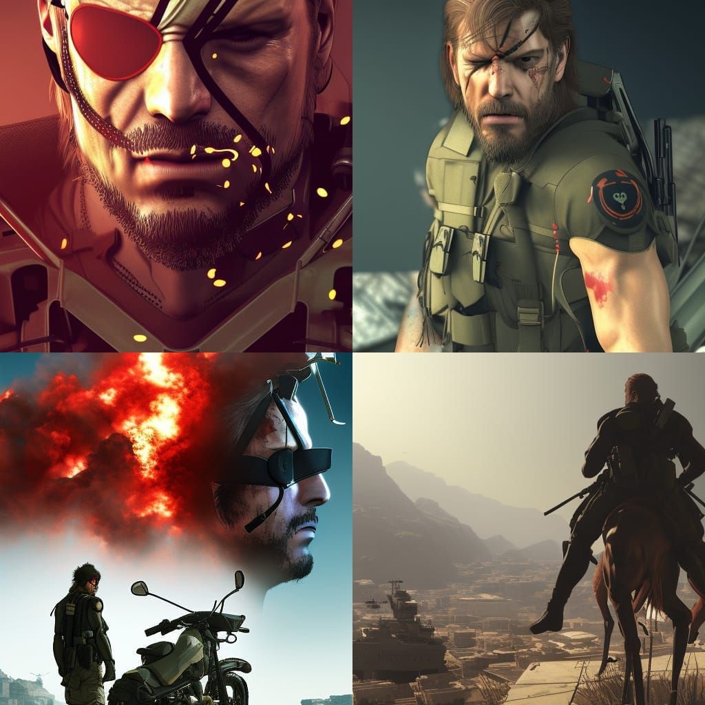 Metal Gear Solid V: Ghibli Anime Key Visual