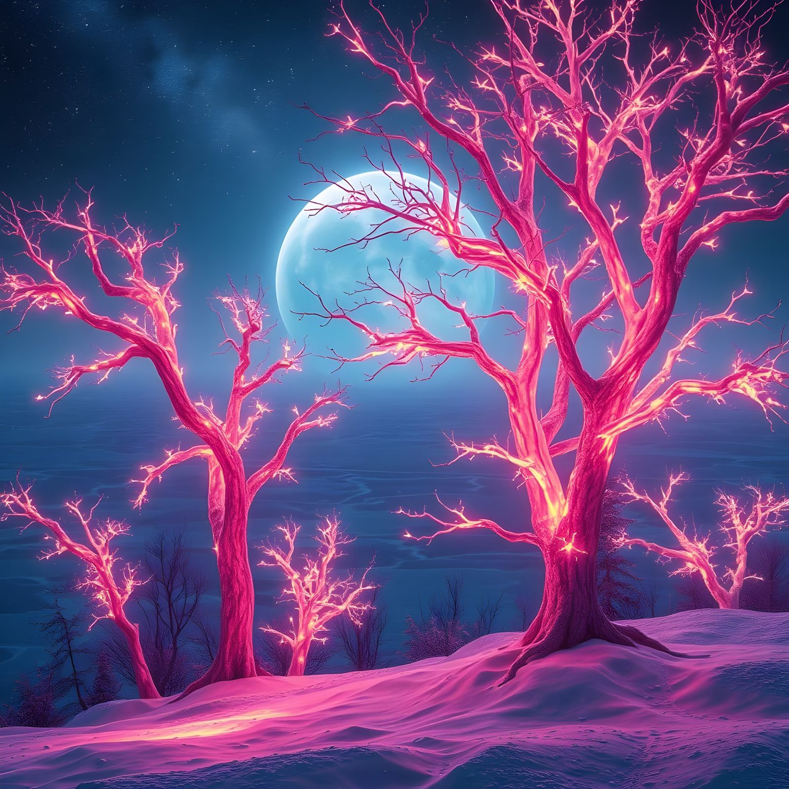 Nuclear trees of Pluto