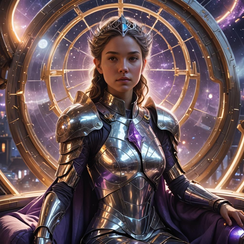 Sci-Fi Portrait of Astra, Star Princess