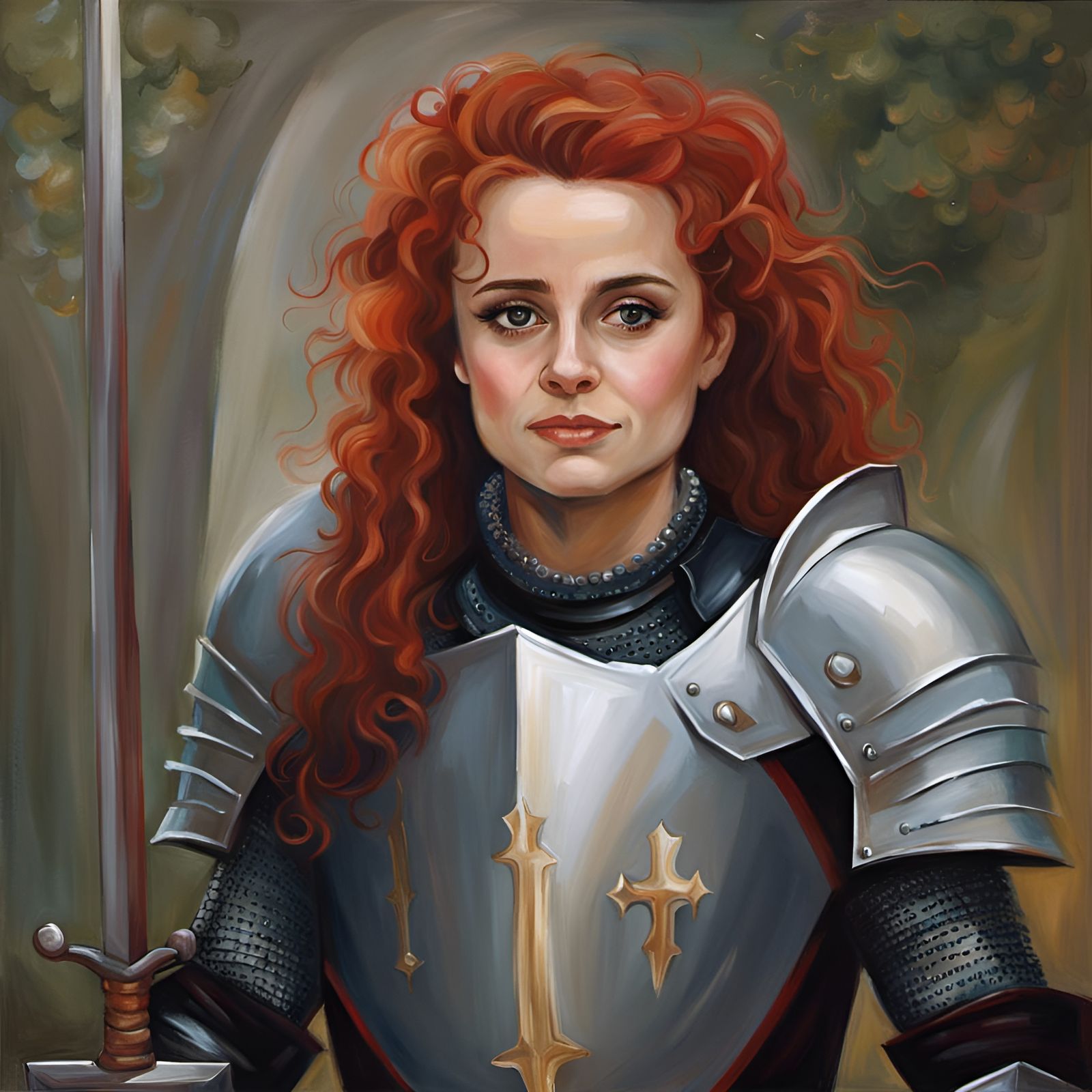 Young female knight