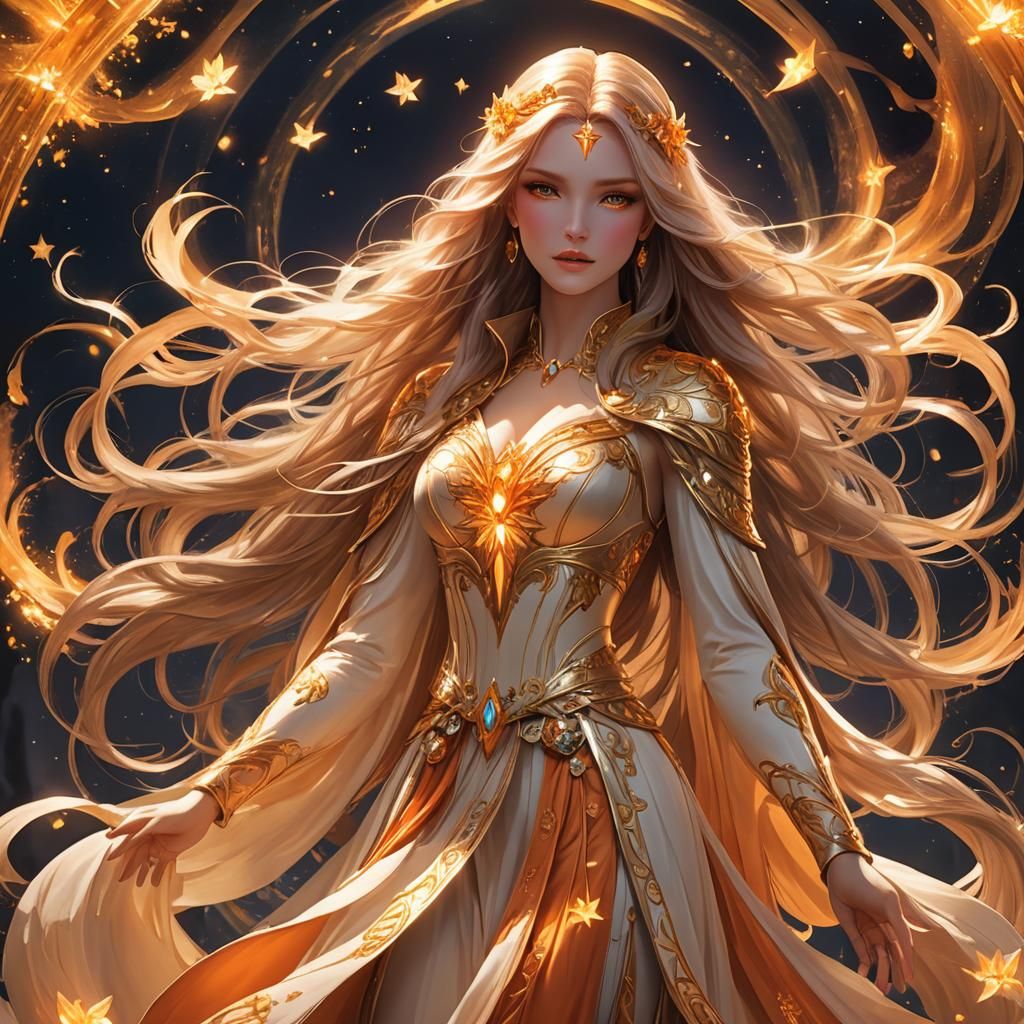 Lumina: Ethereal Superheroine of Light and Hope