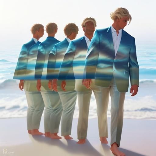 Hashtag Waves Wash California Beach in Digital Dreamscape