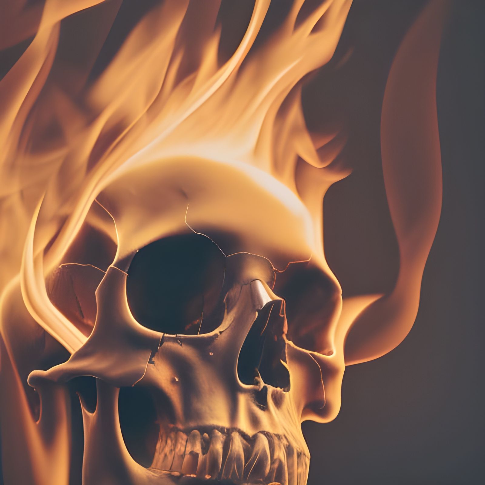 Skull In Flames